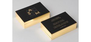 in nhanh name card phủ viền nhũ vàng 4 cạnh