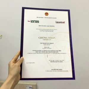 Dịch vụ in giấy chứng nhận lấy liền chất lượng cao cho các khóa học và sự kiện tại In nhanh Aloin