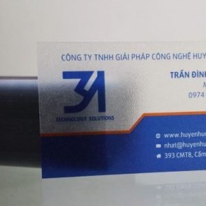 Name card giấy nhựa trong suốt cán lamninate