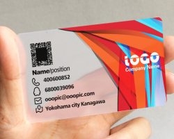 in nhanh thẻ nhựa 5 màu lót trắng